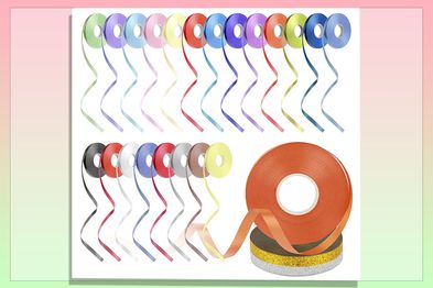 25 Rolls Colorful Curling Ribbon