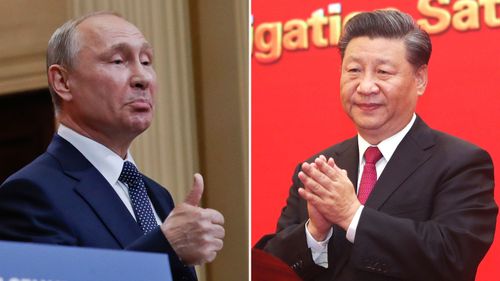 Vladimir Putin and Xi Jinping.