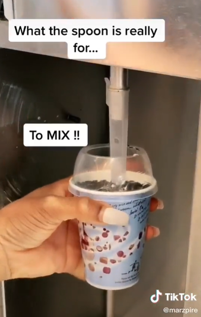A former McDonald's employee has revealed the actual purpose of the hollow end of the McFlurry spoon
