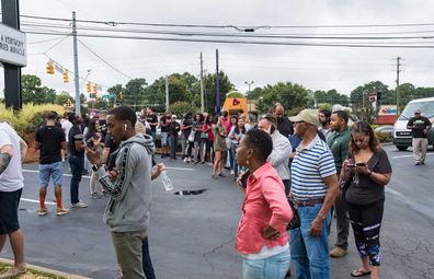 Queues at KFC Cobb Parkway, Altanta Georgia. Launch for Beyond Fried Chicken product test