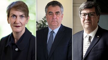 From left: Chief Justice of the Supreme Court of Victoria Justice Anne Ferguson, President of the Court of Appeal Justice Chris Maxwell and Justice Mark Weinberg.