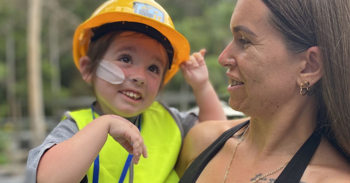 Lawson, four, has been waiting for an operation for half his life