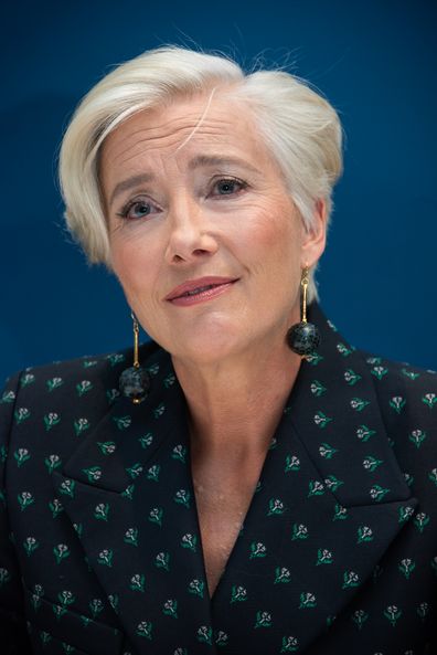 Emma Thompson at the "Late Night" Press Conference at the Corinthia Hotel on May 20, 2019 in London, England. 