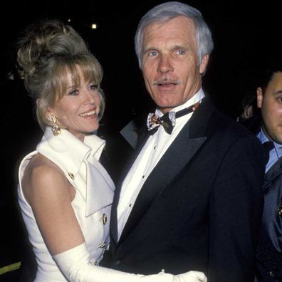 Jane Fonda and Ted Turner at the Academy Awards in 1993.