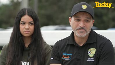 Jessica Semaan and her father George on toxic social media