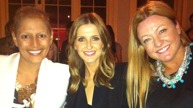 Sally Obermeder, Kate Waterhouse, and Shelly Horton at Fashion Week 2012