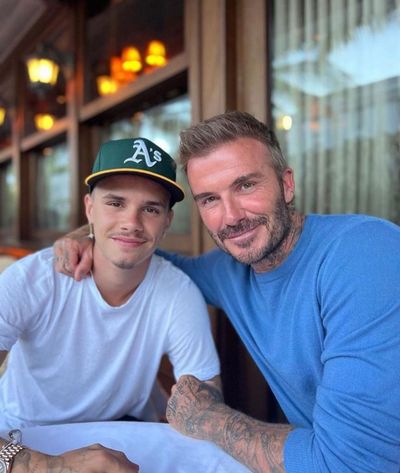 David Beckham and son Romeo