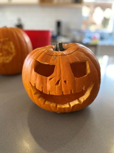 A more do-able Halloween pumpkin.