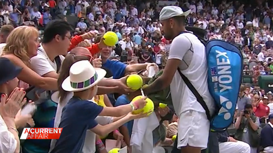 Nick Kyrgios will make his debut in the Wimbledon men's final on Sunday night (AEST) against Novak Djokovic.