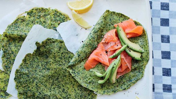 Energy-boosting spelt and spinach crepes with avocado by Rachel Kelly_Thumbnail