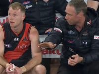Bombers star explains bizarre coach interaction