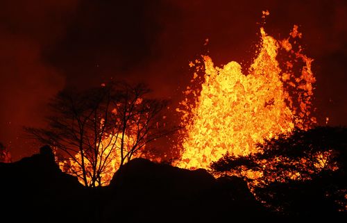 The devastating reality of nature has been revealed in Hawaii. (AAP)