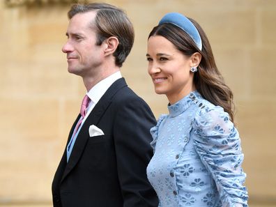 James Matthews and Pippa Middleton attend the wedding of Lady Gabriella Windsor and Thomas Kingston at St George's Chapel on May 18, 2019.