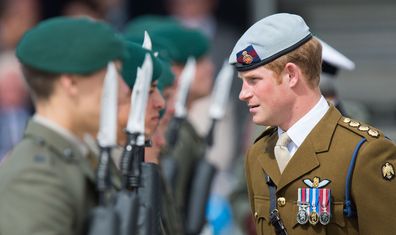 Prince Harry visits The Royal Marines Tamar in 2013
