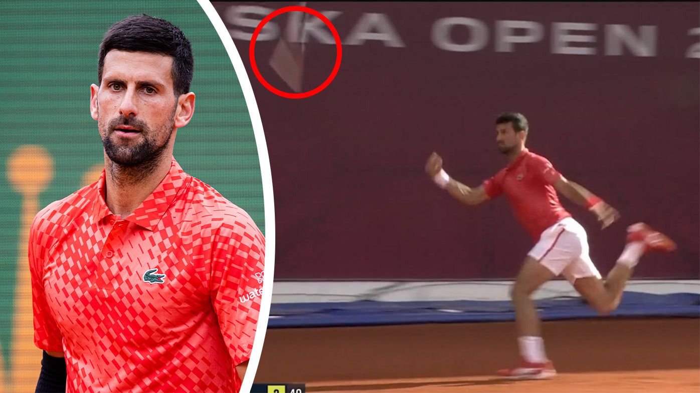 Novak Djokovic accidentally threw his racquet into the crowd on his way to a historic loss.