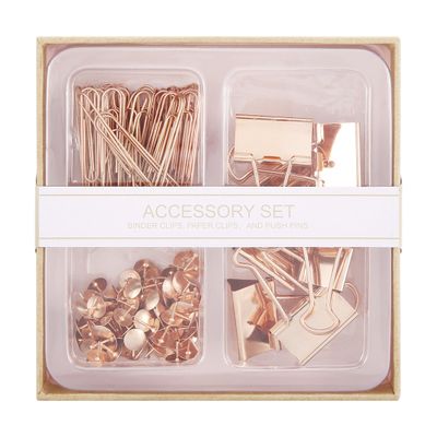 <a href="http://www.kmart.com.au/product/accessory-set---rose-gold/1085363" target="_blank">Kmart Accessory Set in Rose Gold, $5.</a>