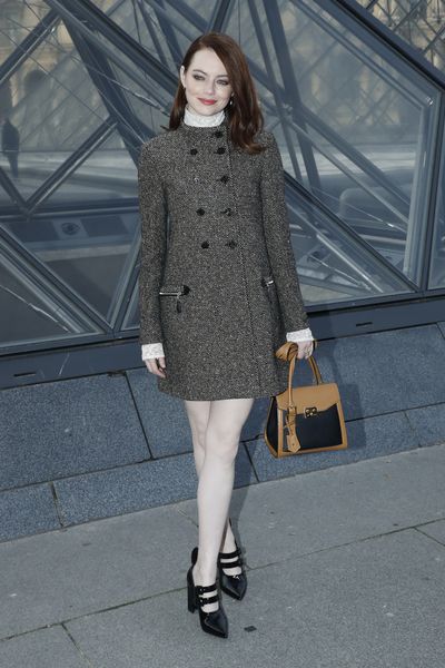 Emma Stone Looks Stylish During Paris Fashion Week: Photos