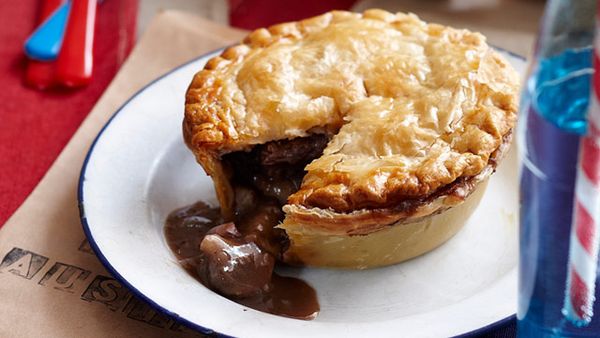 Beef and Aussie shiraz pies