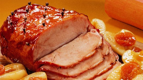 Pineapple glazed ham