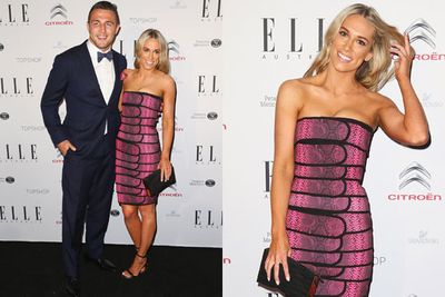 South Sydney rugby player Sam Burgess and his <i>Cleo</i> entertainment reporter girlfriend Phoebe Hooke are one spunky couple.<br/><br/>Image: Getty