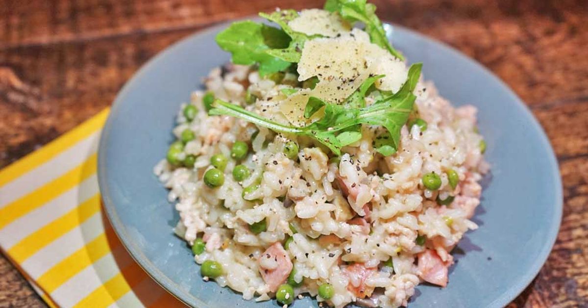 Minced Chicken and Vegetable Risotto Recipe 