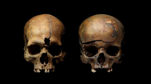 Skulls show traces of violence. Credit: Institute of Archaeology, Russian Academy of Sciences