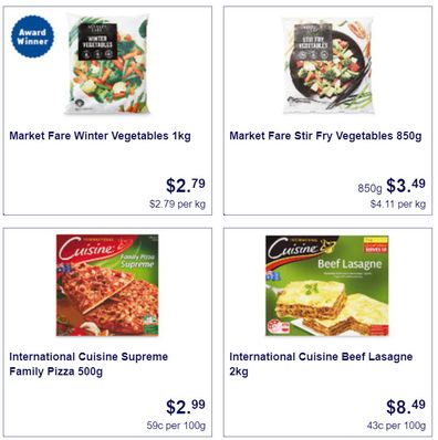 This week at Aldi you can pick up some great frozen specials.