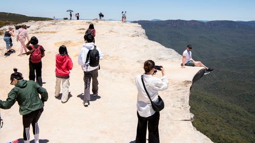 Lincoln's Rock lookout in Wentworth Falls has exploded in popularity partly due to social media.