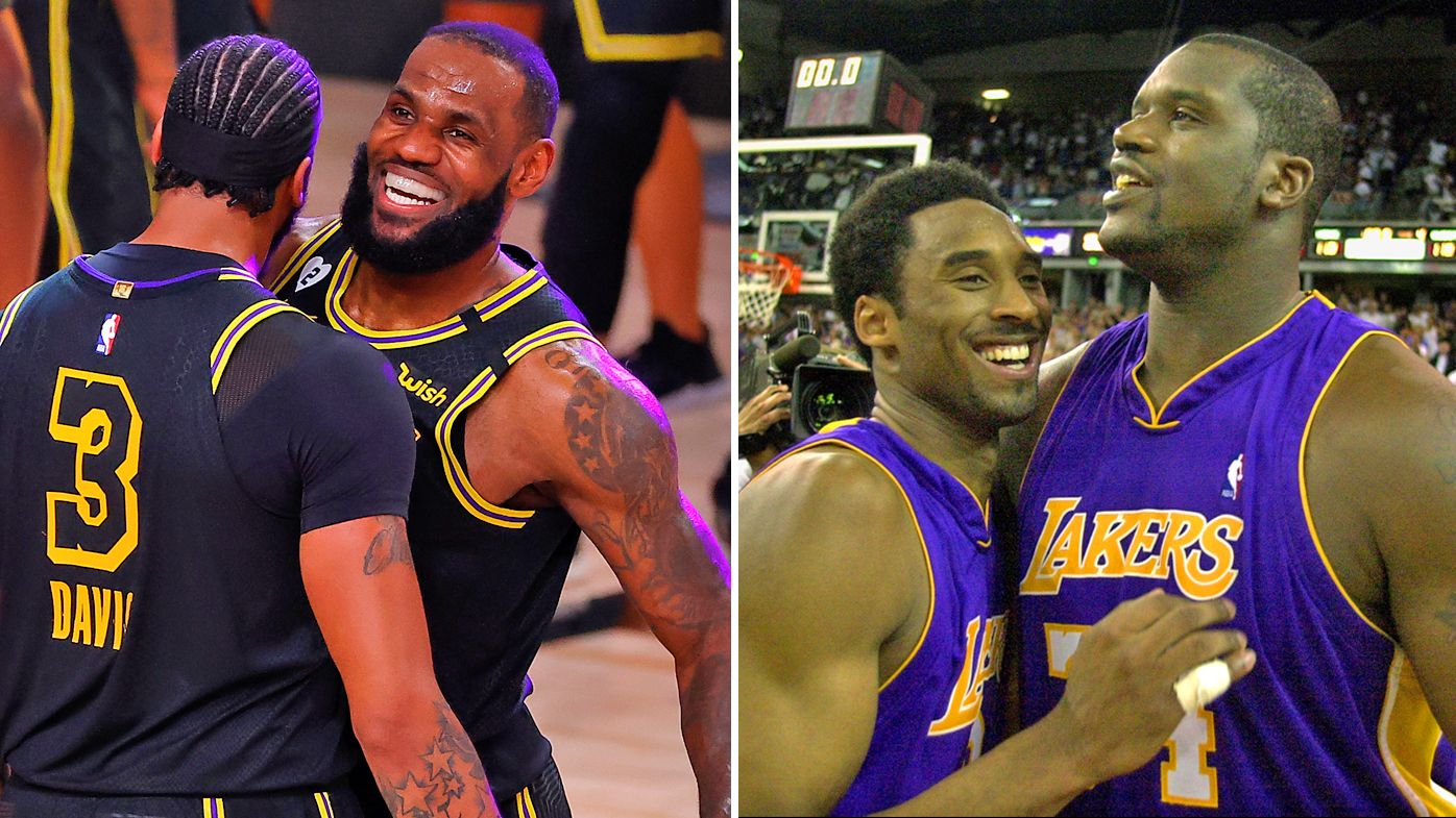 Anthony Davis and LeBron James, Kobe Bryant and Shaquille O&#x27;Neal