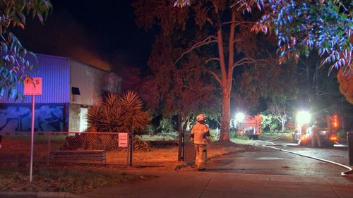 Melbourne school hall fire