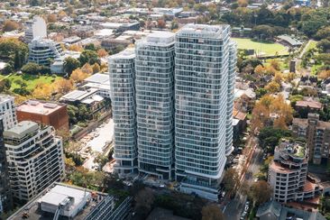 NSW apartment tower new aerial view