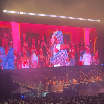Bad Bunny performs at Sydney ENGIE stadium and takes a fan out of the crowd to dance 