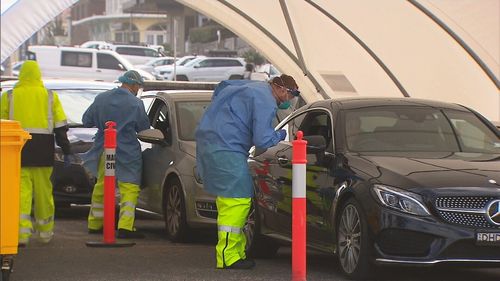 The drive-through clinic is being operated by St Vincents.