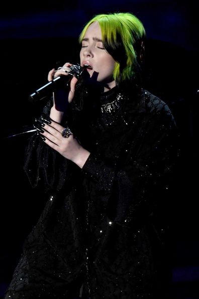 Billie Eilish singing 'Yesterday' at The Oscars.