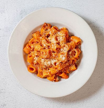 Sausage rigatoni at Red Hen