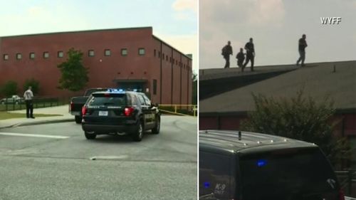 Police at Townville Elementary School. (WYFF News 4)