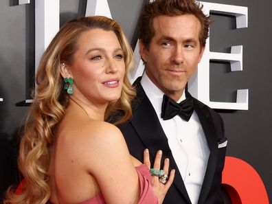 NEW YORK, NEW YORK - APRIL 24: (L-R) Blake Lively and Ryan Reynolds attend the 2025 Time100 Gala at Jazz at Lincoln Center on April 24, 2025 in New York City. (Photo by Cindy Ord/Getty Images)