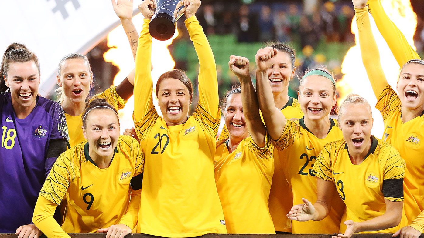 Sam Kerr's Matildas claim Cup of Nations