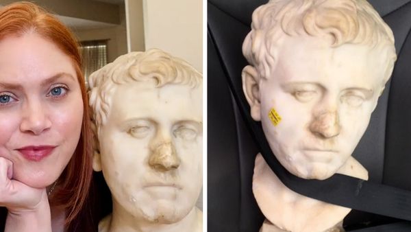 Ancient Roman bust discovered at Texas thrift store heading back to Europe