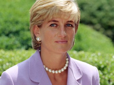 Princess Diana at the Red Cross Headquarters in Washington in 1997.