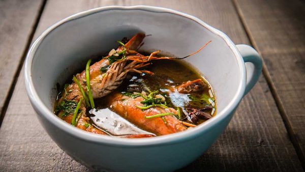 Rich shrimp (prawn) broth, iStock