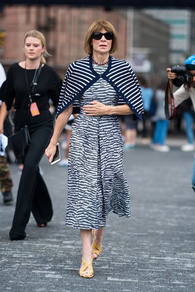 Anna Wintour at the Michael Kors&nbsp; show during New York Fashion Week, September 12, 2018