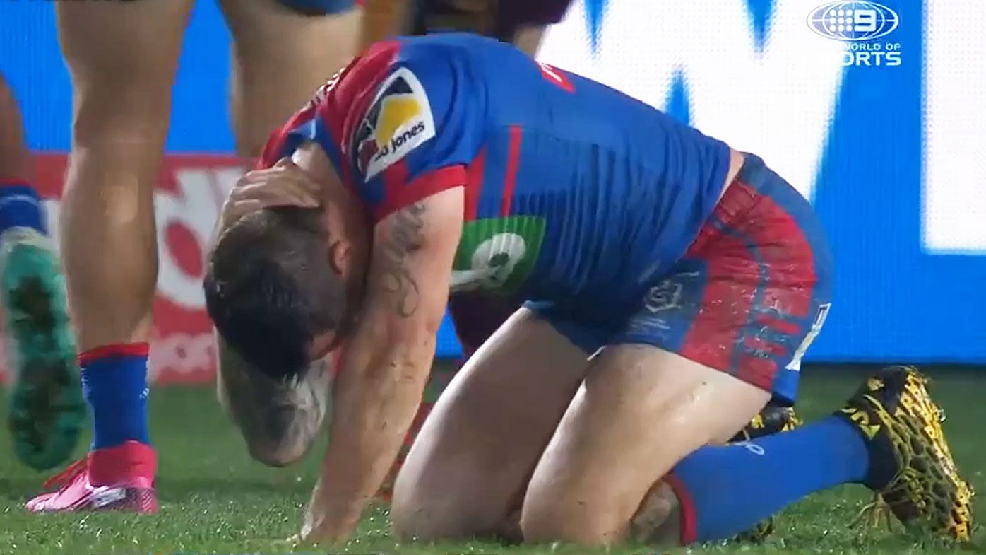 'Cheap' shot on Mitchell Pearce earns Patrick Carrigan a date with the NRL judiciary