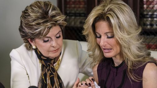 Lawyer Gloria Allred with Summer Zervos. (AAP)