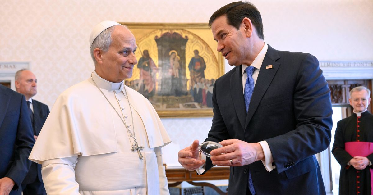 Rubio mends fences in Rome after Trump's pope insults