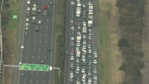 A pedestrian has been killed after being struck by a vehicle on the Princes Freeway at Laverton, south-west of Melbourne.