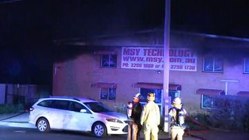 A fire broke out in a computer factory in Slacks Creek, Logan, overnight.