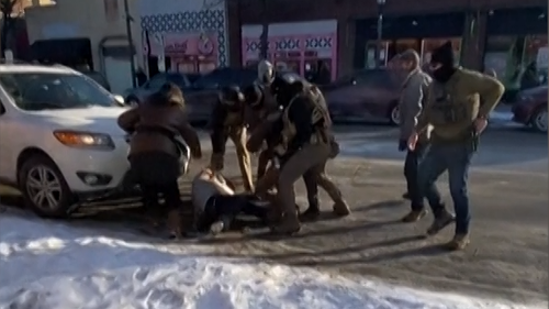 Pretti was face down and was struck by an officer before being shot.