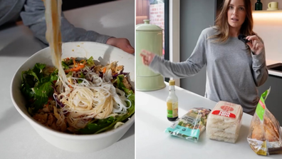 Train With Soph nails an easy chicken noodle meal prep