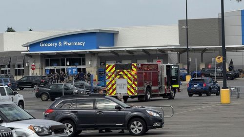 Emergency services respond after multiple people were stabbed at a Walmart in Traverse City.